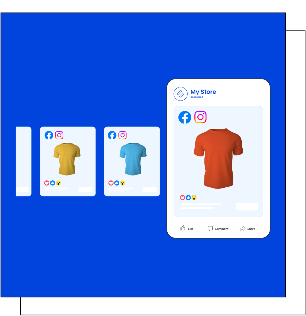 Image of different colored
t-shirts